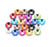 Lkq-Rondelle piatte M2 M2.5 M3 M4 M5 M6 Colourful Anodized Aluminum Countersunk Head Bolt Washers, 10pcs/lot, Saldamente e durevolmente(M5,Gloden)