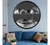 LKQTNDA Pittura di Sabbia Che Scorre Fluente, Quadro Sabbia in Movimento con Rotazione di 360° montata a Parete, Immagine di Sabbia in Movimento 3D, per Decorazioni per la Casa L'Ufficio,J-7in/18cm