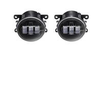 LKRGBXA Faretti Fendinebbia Per Mitsubishi Per Outlander Per Pajero L200 Per Colt Per Galant Per Lancer LED Lente DRL Nebbia Lampada Guida 2 X Angelo Occhio Luce(Giallo)