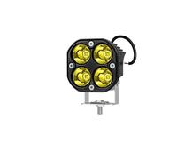 LKRGBXA Faro Motocicletta Faretti Lavoro LED 3 Pollici 12V/24V Fari Moto Barra Fendinebbia 4x4 Fuoristrada ATV(1piece yellow)