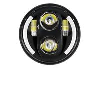 LKRGBXA Faro Motocicletta Faro Anteriore LED 5.75 Pollici 5 3/4" DRL 50 W Moto Per Dyna Per Softail Per Sportster 883 XL883 Per FXCW(40w Turn Signal)