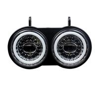 LKRGBXA Faro Motocicletta Faro Anteriore LED Doppia Moto Abbagliante Anabbagliante DRL Per Buell XB Modello 2003-2010