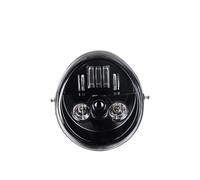 LKRGBXA Faro Motocicletta Faro Anteriore LED Moto Abbagliante/anabbagliante Per V Rod Per VRSCF Per VRSC Per VRSCR 2002-2017(Nero)