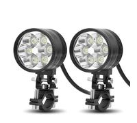 LKRGBXA Faro Motocicletta Faro LED Faretto Flash 12 V Fendinebbia Hi-Lo Ausiliaria Aggiuntiva Per Moto Fuoristrada ATV SUV Camion