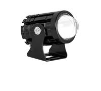 LKRGBXA Faro Motocicletta Faro LED Universale Per Moto Lente A Doppio Colore Per ATV E Scooter Faretto Ausiliario Fendinebbia(1Piece White No Switch)