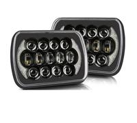 LKRGBXA Faro Motocicletta Per Cherokee XJ Per Wrangler YJ Accessori H6054 H5054 H6054LL 6052 6053 Fari LED 110W 5x7 Pollici 7x6(Style 6)
