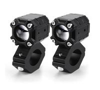 LKRGBXA Faro Motocicletta Proiettore Faretti LED Moto Lenti Bianche Gialle Abbaglianti/anabbaglianti Fari Fendinebbia Ausiliari LED Per Moto