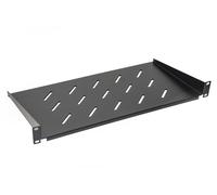 RIPIANO PER ARMADIO 19" 1 UNITA' PROFONDITA' 250 MM. (UNIVERSALE) COLORE NERO