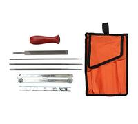 LKRPOUTYR Kit per l’affilatura della Motosega da 8 Pezzi, Set di Strumenti per l’affilatura con Lima per Motosega e Borsa per la conservazione, Lime Abrasive da 2,4 mm per Un allineamento pr