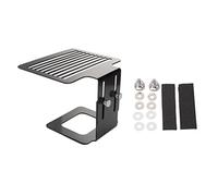 LKRPOUTYR Rastrelliera per bilancia da macchina da caffè, rastrelliera per pesatura regolabile in altezza in acciaio inossidabile per bilance da caffè, supporto resistente per la pesatura de (Nera)