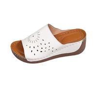 LKRSEEF Ciabatte Donna Estive Bianche Eleganti Sandali Da Spiaggia Scarpe Casa Plastica Gomma Infradito Ciabattine Mare Ciabatta Estiva Slides Sandalo Pantofole Per