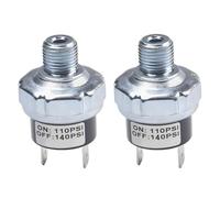 LKRXW 2 Pezzi Interruttore di Controllo Pressione per Pompa Aria 110-140 PSI Pressostato Valvola Compressore d'aria 1/4" NPT Pressostati Compressori Dell'interruttore Automatico