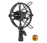 LKRXW 28mm-35mm Supporto Antiurto per Microfono Lega Alluminio Sospensione Antivibrante per Microfoni Studio Supporto Sospeso Antivibrazione Micro Clip Montaggio Con Adattatore