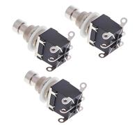 LKRXW 3 Pezzi DPDT 6Pin Interruttore per Pedale Effetti Chitarra Stomp True Bypass Commutatore Interruttore a Pulsante Momentaneo Effetto Pedale Switch AC 250V/3A 125V/6A