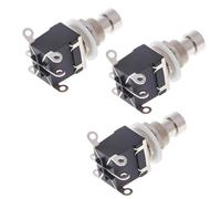 LKRXW 3 Pezzi DPDT 6Pin Interruttore per Pedale Effetti Chitarra Stomp True Bypass Commutatore Interruttore a Pulsante Bloccaggio Effetto Pedale Switch AC 250V/3A 125V/6A