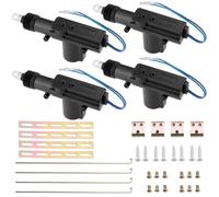 LKRXW 4 Pezzi Attuatore per Serratura Porta Auto Chiusura Centralizzata 12V | Sistema Bloccaggio Centralizzato Attuatori Blocco Porte Motore Motorino Chiusura Portiera Alta Potenza Universale 2 Fili