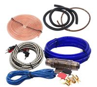 LKRXW 8GA Kit Cavi Amplificatore per Auto 8AWG Set Cavo Amplificatori 1800W | Cablaggio Completo Ampli Installazione Audio Subwoofer Stereo Connettori RCA Altoparlanti