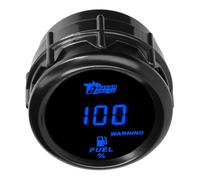 LKRXW Indicatore Livello Carburante Auto 52mm Livello Serbatoio Manometro | 12V Blu Luce Digitali Olio Benzina Livello Strumenti Calibro Gauge Misuratore 0 a 100
