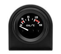 LKRXW Indicatore Temperatura dell'olio Auto 52mm Olio Temperatura Manometro | Con Sensore 12V Bianco Luce Puntatore Olio Termometro Calibro Strumenti Misuratore Celsius