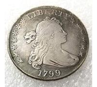 LKTingBax 1799 Rare Liberty Morgan Dollar Replica Vecchia Moneta - American Old Coin - Uncirculated Hobo Nickel USA Morgan Dollar Coin Copy Type Making Life Easier
