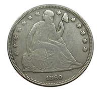 LKTingBax 1860 - Monete americane commemorative antiche monete da un dollaro in nichel per papà/amici/marito