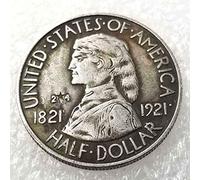 LKTingBax 1921 Missouri Moneta da Mezzo Dollaro US Aquila Moneta Commemorativa Morgan Vecchia Moneta Morgan Dollari Hobo Nichel per Papà/fidanzati/marito rendendo la vita più facile