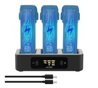 LKTOP Avata 2 Hub di ricarica bidirezionale caricabatteria per DJI Avata 2 Drone Accessori, con schermo LED