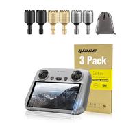 LKTOP Pellicola protettiva per schermo+joystick per DJI Accessori per telecomando, set di 3 pellicole in vetro temperato HD per DJI Mini 5 Pro/Mini 4 Pro, Mini 3/Mavic 3/Air 3, Air 2S