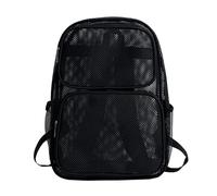 Lkvent bagpack Elegante Duty Mesh Zaino Con Paded Strap Grande Capacità Libro Trasparente Borsa Per College Viaggio zaini, nero, One Size, Classico
