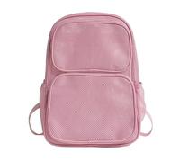 Lkvent bagpack Elegante Duty Mesh Zaino Con Paded Strap Grande Capacità Libro Trasparente Borsa Per College Viaggio zaini, Rosa, One Size, Classico