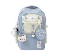 Lkvent lavoro Zaino Dopamine di grande capacità, elegante e versatile, borsa for laptop preppy, perfetta for il ritorno a scuola e i viaggi Ritorno a scuola(Blauw)