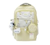 Lkvent lavoro Zaino Dopamine di grande capacità, elegante e versatile, borsa for laptop preppy, perfetta for il ritorno a scuola e i viaggi Ritorno a scuola(Geel)