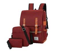 Lkvent lavoro Zaino for computer di grande capacità, borsa da lavoro alla moda, borsa da viaggio for il tempo libero all'aperto con porta USB esterna, zaino resistente all'acqua Ritorno a scuola(Rot)