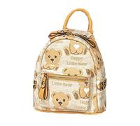 Lkvent lavoro Zaino Orso Mini Zaino Resistente e Leggero Borsa Scolastica Adatta for Viaggi Quotidiani da Donna Impermeabile Ritorno a scuola(Wit)