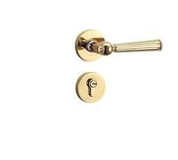 Lkvent maniglia porta Maniglia for porta interna con leva di bloccaggio for bagno e camera da letto in lega di zinco con serratura da infilare interne(Color1)