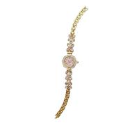 Lkvent orologio Confezione Da 2 Orologi Da Polso Da Donna Alla Moda, Impermeabili, Al Quarzo, A Forma Di Fiore, Regalo For Fidanzate E Mogli moderno(Gold Pink)