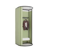 Lkvent Spogliatoi a forma di U, portatile, temporaneo, mobile, protezione della privacy, negozio di abbigliamento, pieghevole, camerino (Gr n, 100 x 95 x 200 cm)
