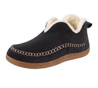 Lkvent stivali Pantofole da neve da donna con morbida schiuma di memoria, calde e morbide scarpe da casa for interni ed esterni invernali Invernali(Svart,41)