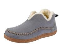Lkvent stivali Pantofole da neve da donna con morbida schiuma di memoria, calde e morbide scarpe da casa for interni ed esterni invernali Invernali(Gris,40)