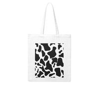 LKVNSWERT Borsa da donna in tela tribale africana di fango, borsa per la spesa, riutilizzabile, borsa a tracolla, Mucca Spot, Taglia unica