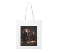 LKVNSWERT Eastern Bluebird - Borsa tote in tela da donna, borsa per la spesa riutilizzabile, Labrador Retriever marrone, Taglia unica