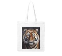 LKVNSWERT Pitbull - Borsa tote in tela con cani da donna, borsa per la spesa riutilizzabile, Tigre., Taglia unica