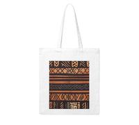 LKVNSWERT Shih Tzu Dog Canvas Tote Bag per le donne borse della spesa borse della spesa riutilizzabile borsa a tracolla borsa a mano, Panno di fango africano tribale, Taglia unica