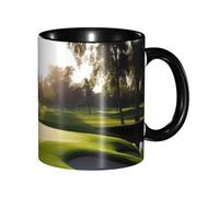 LKVNSWERT Tazza da caffè in porcellana da 325 ml con manico, tazza da caffè per ufficio e casa, tazza per tè e latte, colorata all'interno in ceramica, per uomini e donne amanti