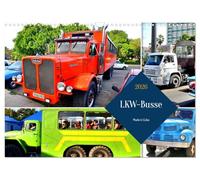 LKW-Busse - Made in Cuba (Wandkalender 2026 DIN A3 quer), CALVENDO Monatskalender: Zu Autobussen umgebaute LKW in Kuba