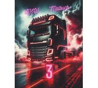 LKW Malbuch: 53 Realistische Malvorlagen