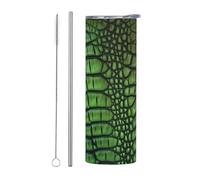 LKWSCGHM Bicchiere termico a doppia parete in acciaio inox, con coperchio e cannuccia, 590 ml, a tenuta stagna, per bevande calde e fredde