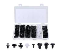 LKWVQRQE 50 / 100Pcs Bumper Clips Auto Buckle Parts Kit Multiple Style Plastic Retainer Fasteners Clip Car Body Push Rivets Bumper Retainer Clips(100pcs with bos)