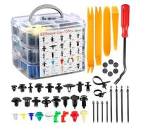 LKWVQRQE Automatic Clamping Clip Kit,Mudguard Rivet Clip,Body Thrust Clamp Pin,Bumper Decorative Panel Clamp Repair,925 UDS-100 UDS Bumper Retainer Clips(925Pcs with Tool)