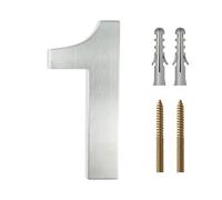 LKXHarleya 30cm Numero di indirizzo mobile, Argento 1 | Numeri civici grandi in acciaio inossidabile per esterni, garage, cancello, muro, porta, giardino, ufficio